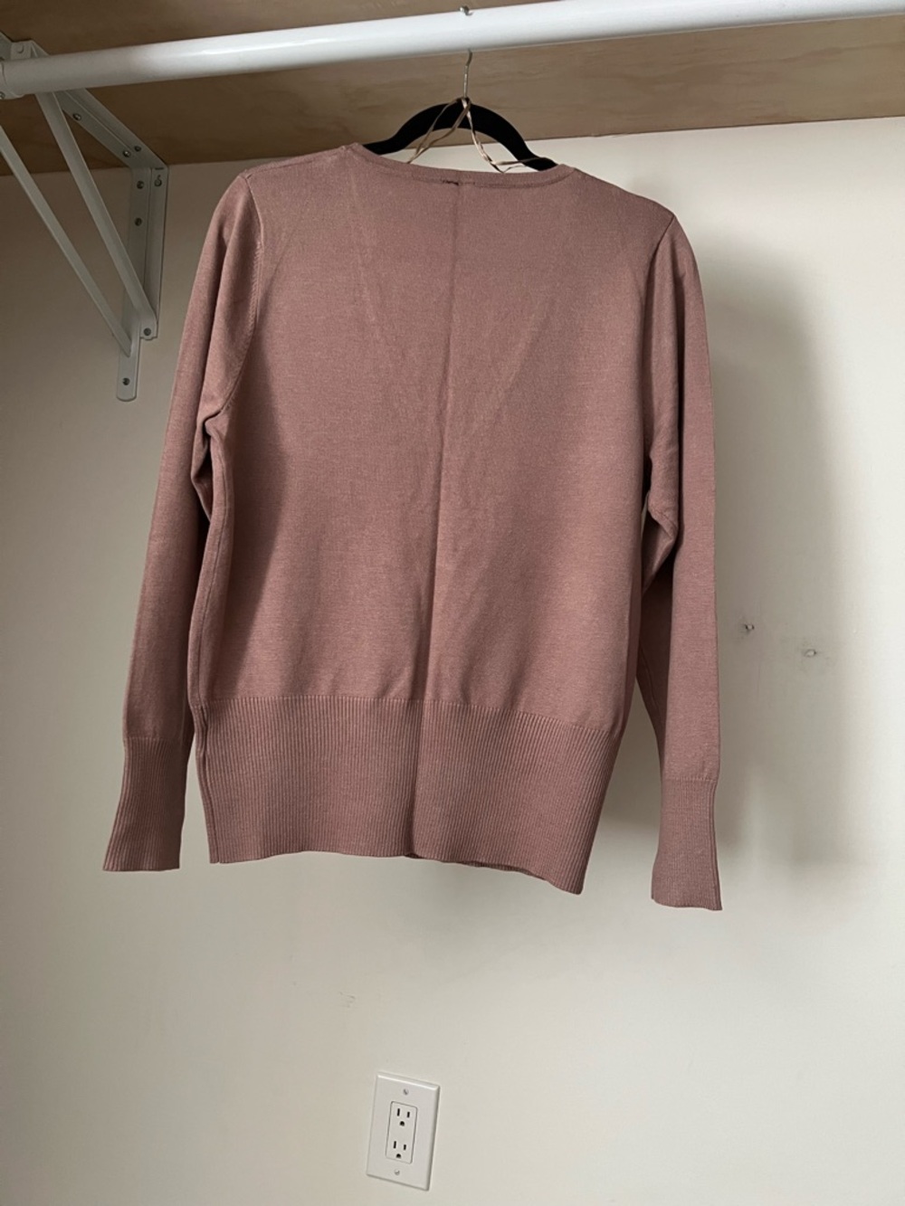 VIP Dusty women Rose taupe Scoop Neck Sweater